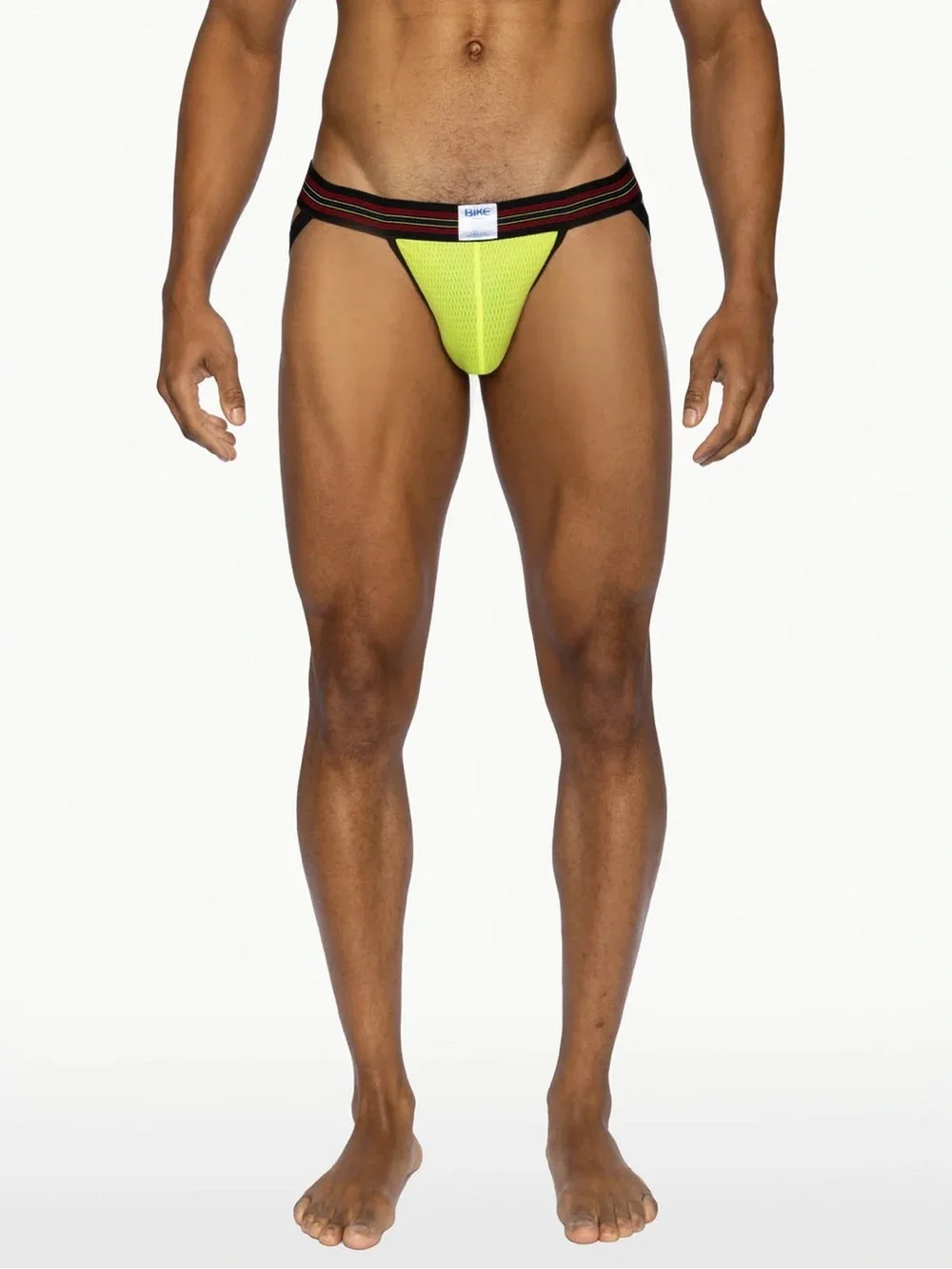 BIKE Men’s Neon Yellow Athletic Jockstrap